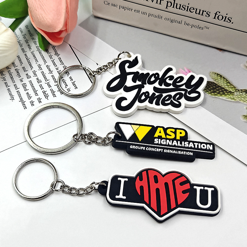 Custom Club PVC Keychain Soft Key Holder