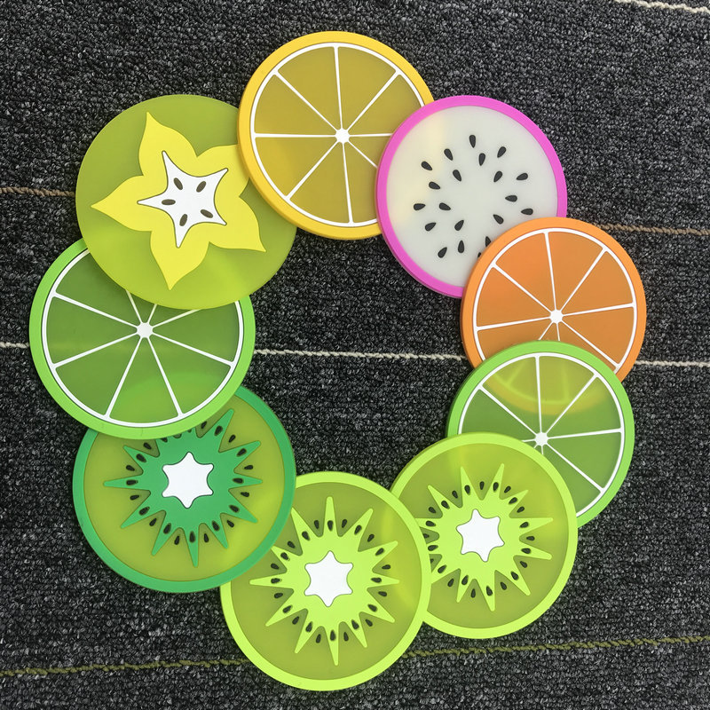 Fruit Style Cup Coasters Kitchen Insulation Pad