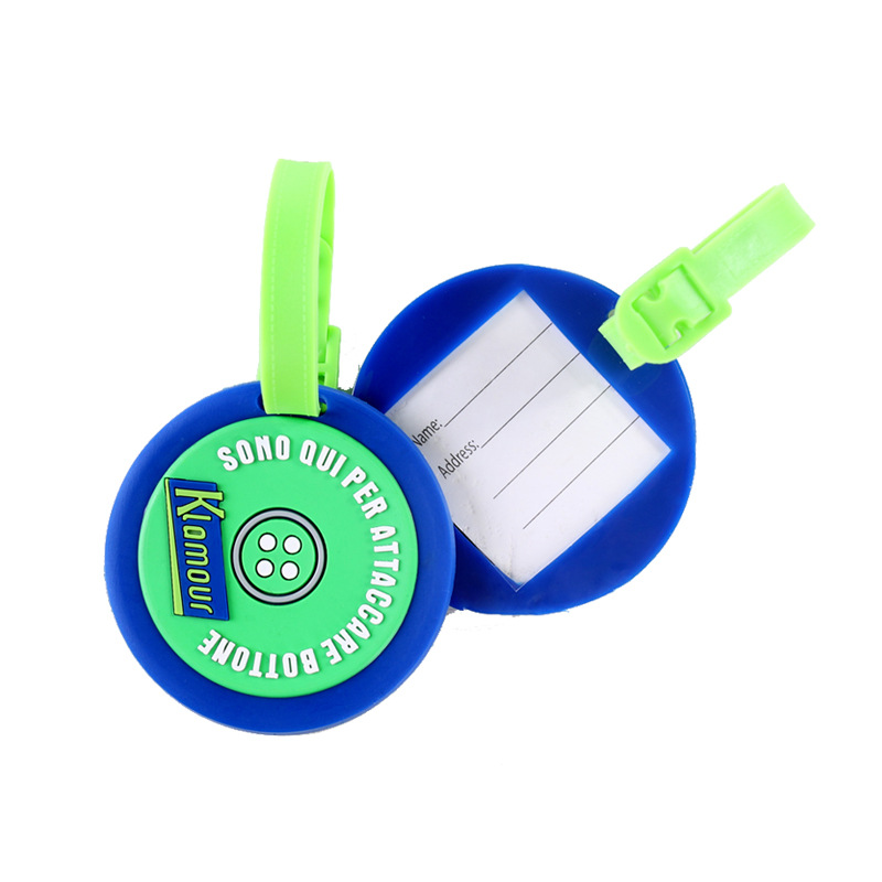 Round Soft PVC Luggage Tags