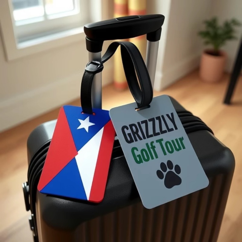 Flag Logo Soft PVC Luggage Tags