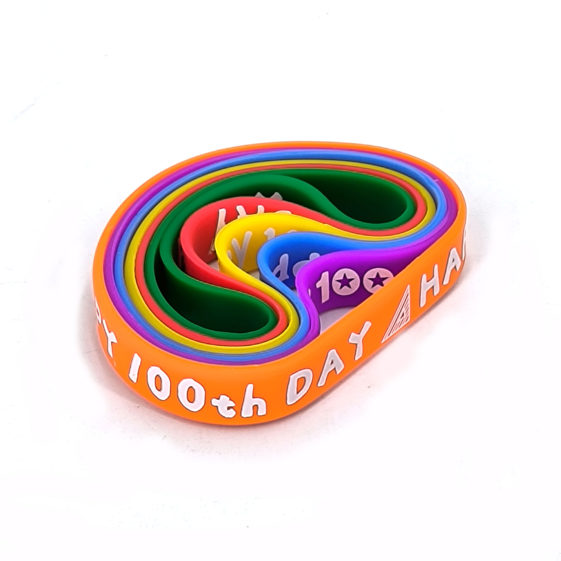 Printed Colors Silicone Wristband